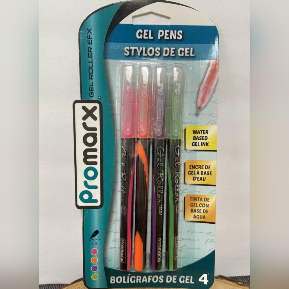 Gel Pen 4pack, Waterbased Gel Ink Pens 4 Colors
